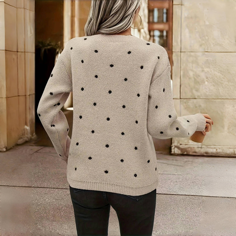 MAEVE™ Polka Dot Sweater
