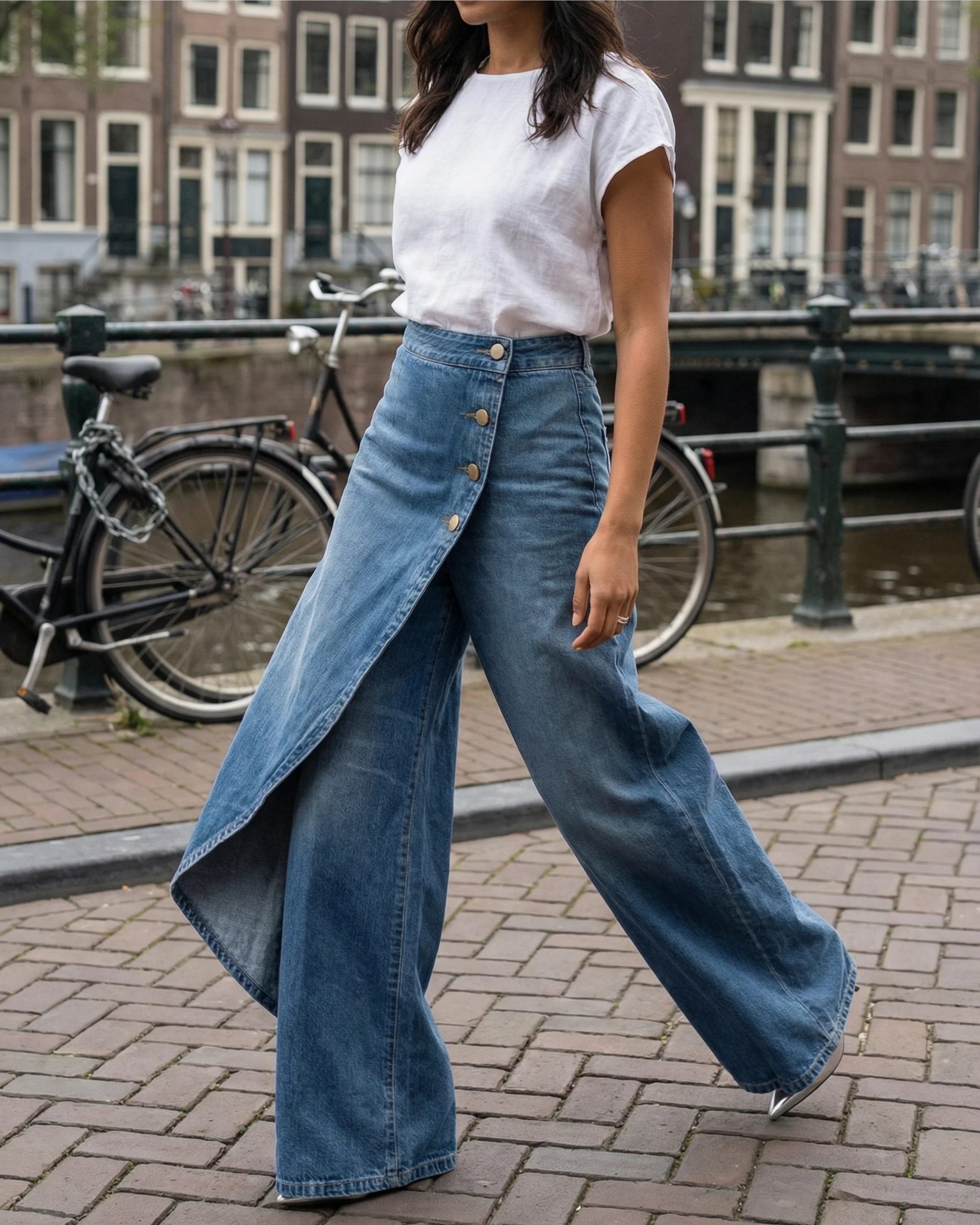 Denim Wikkelbroek