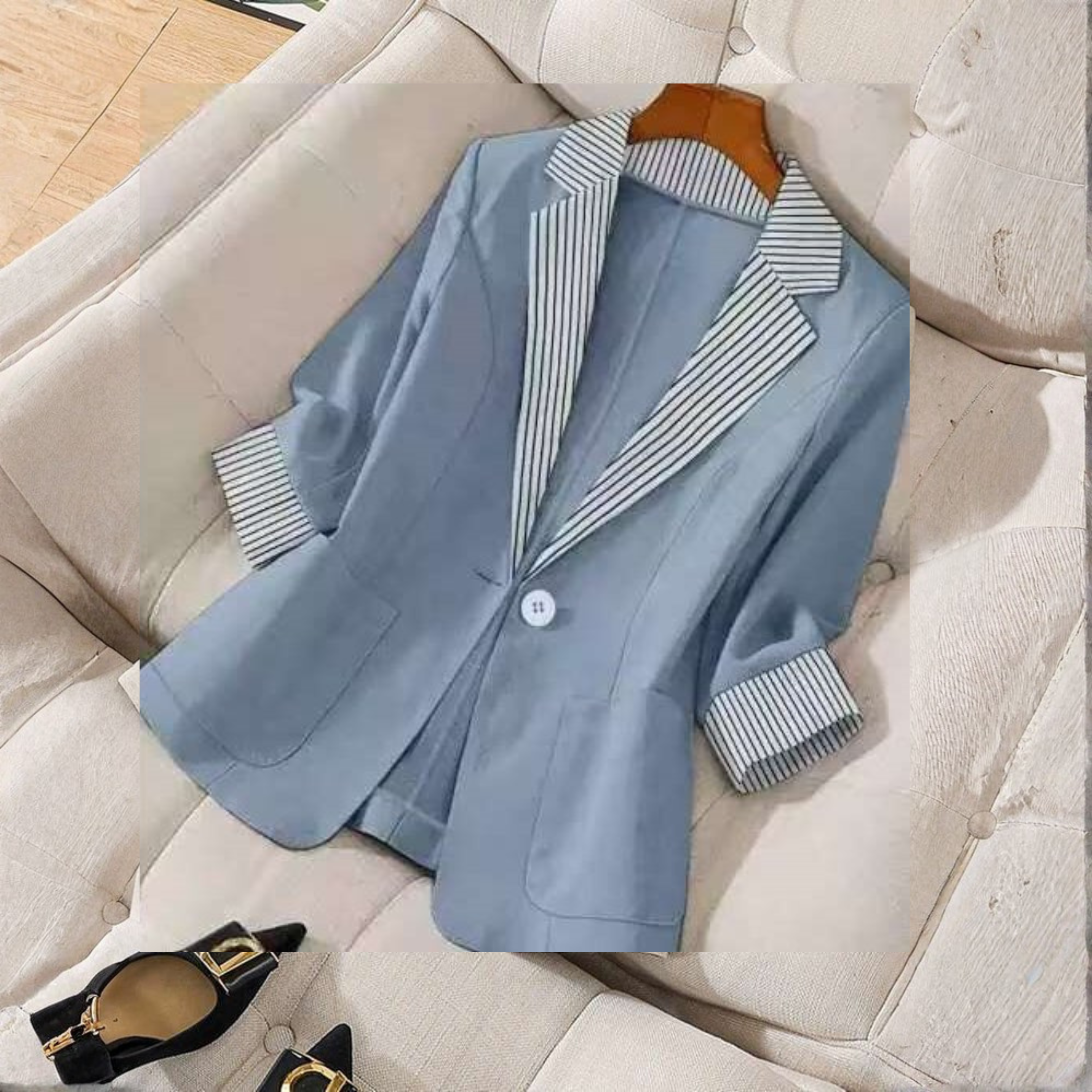 GILLIAN™ - Classy Button Front Long Sleeve Office Blazer Coat