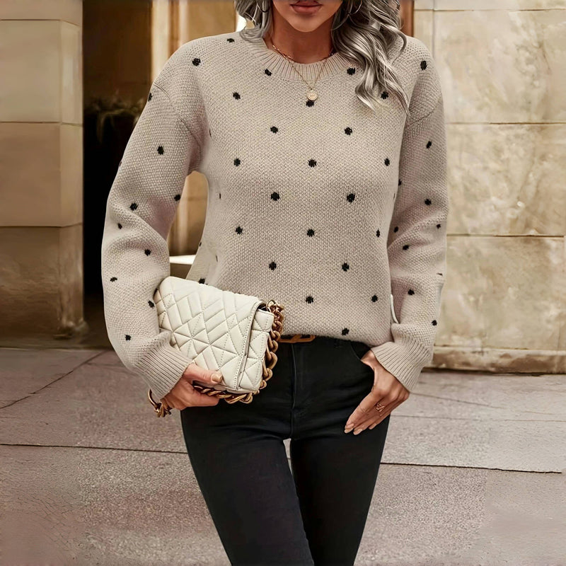 MAEVE™ Polka Dot Sweater