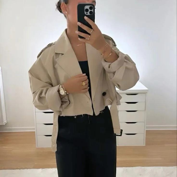 Kim's | Vienna Cropped Trench Jacket