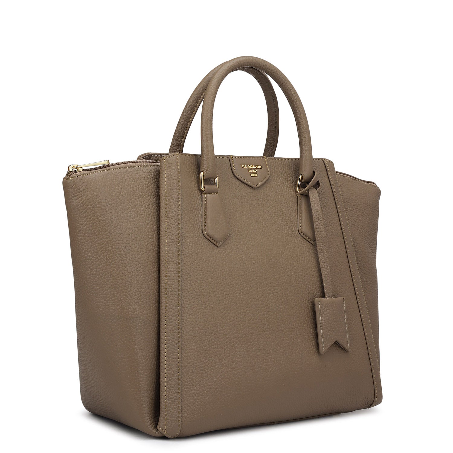 Élégance Paris - Classic Wax Leather Satchel Bag