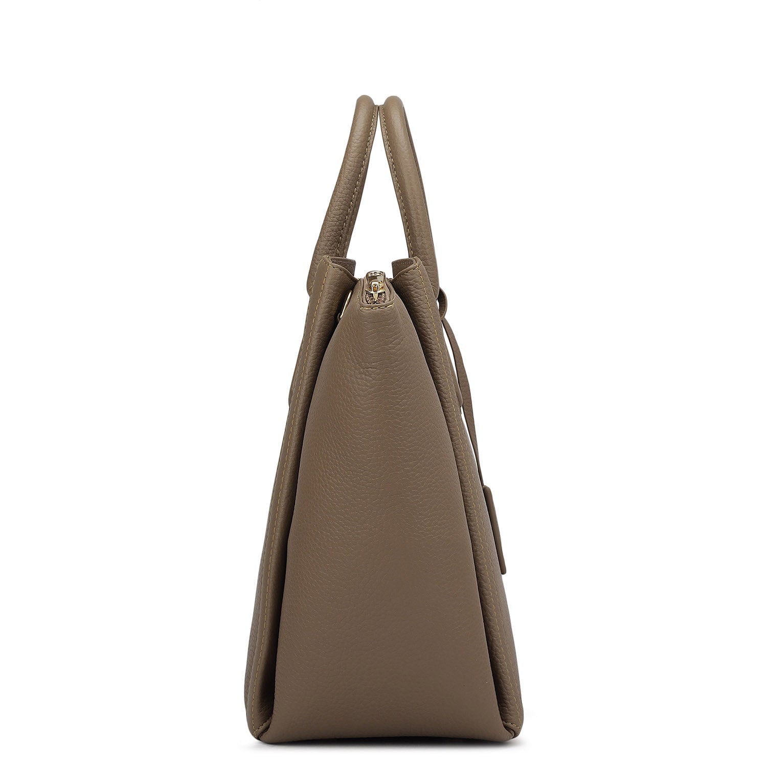 Élégance Paris - Classic Wax Leather Satchel Bag