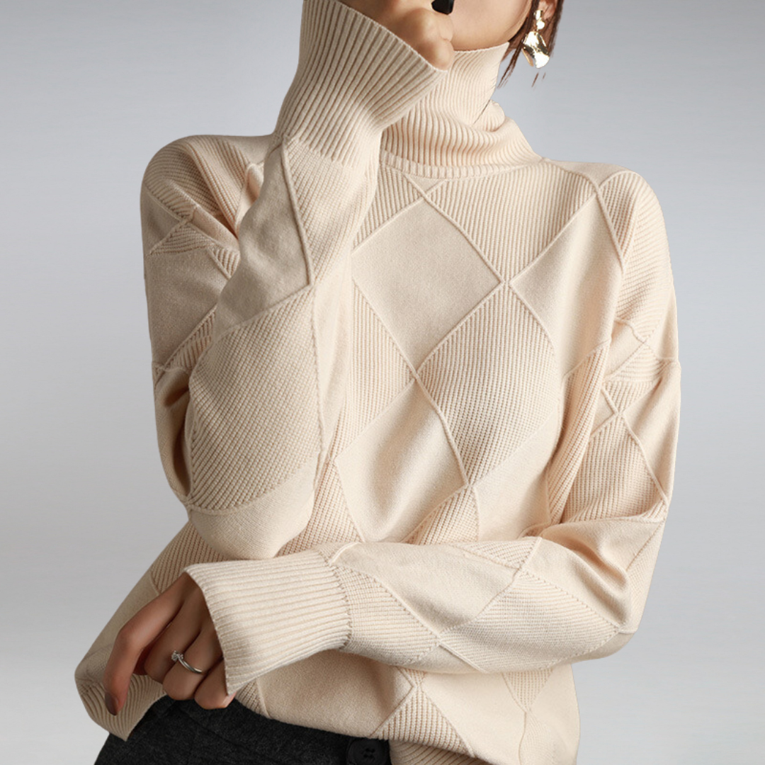 LINLEY™ | Luxury Ribbed Turtleneck Pullover