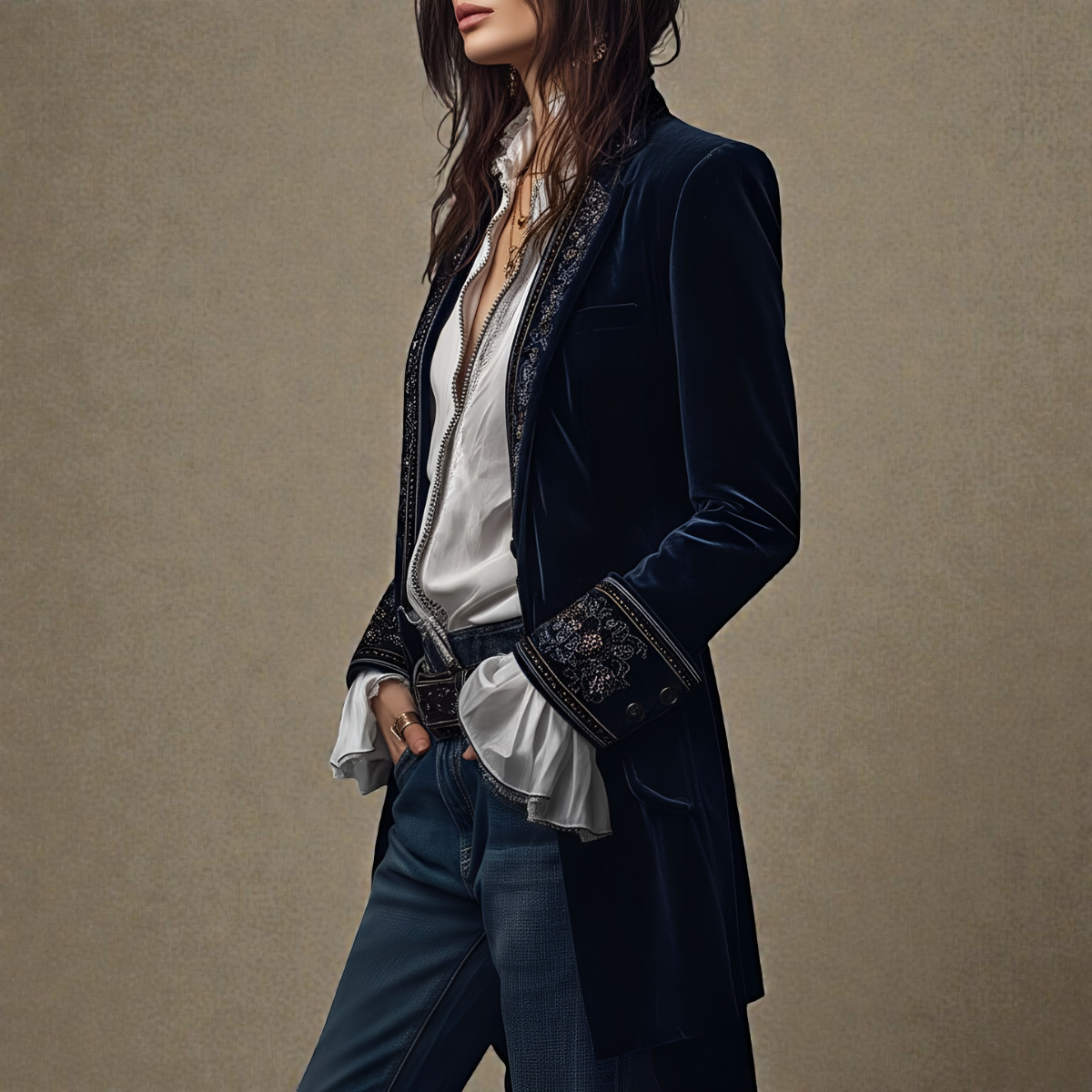 Lunaria™ | Women's Jacket of Refined Elegance