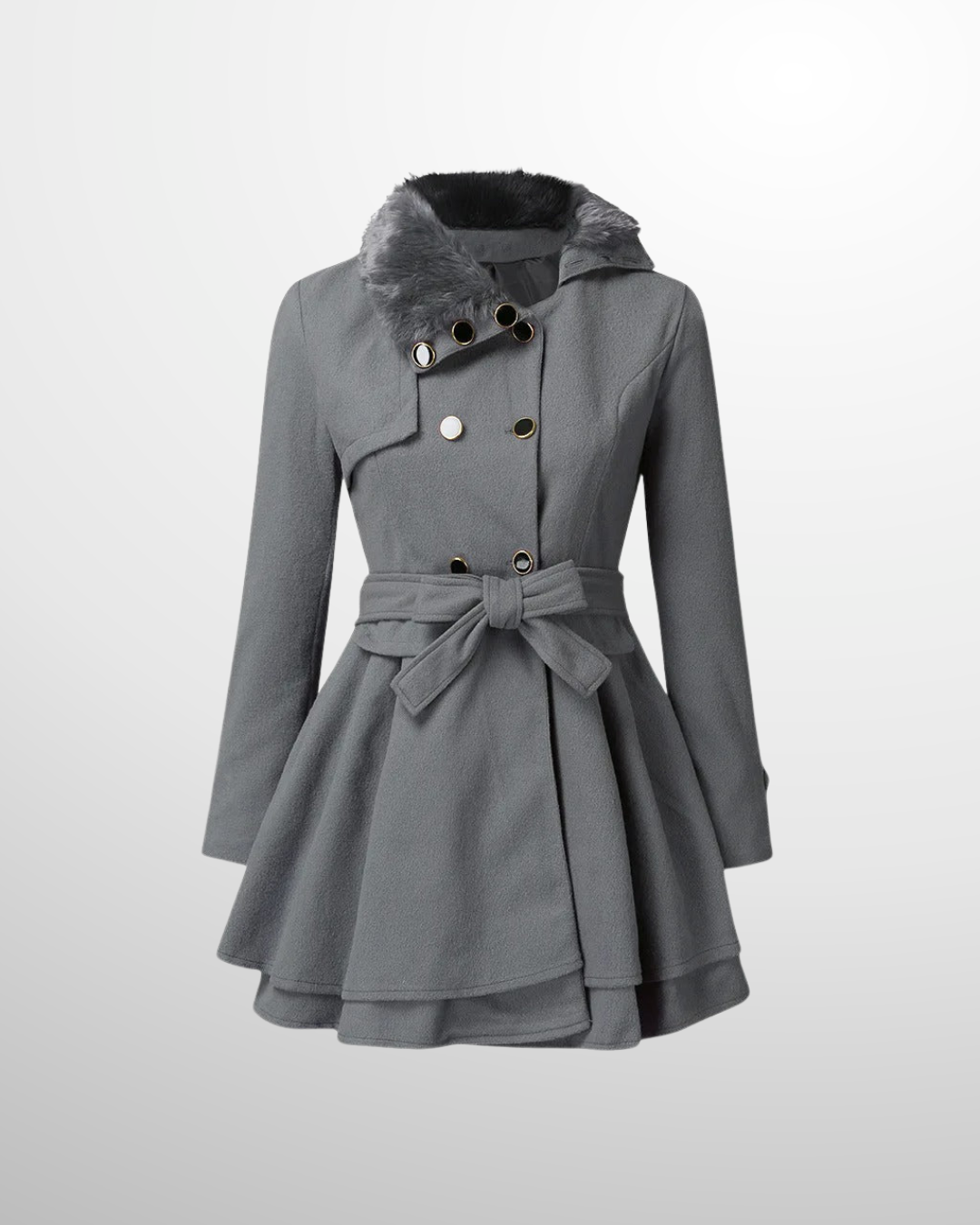 CLAUDIA™ | Vintage Flair Trench Coat