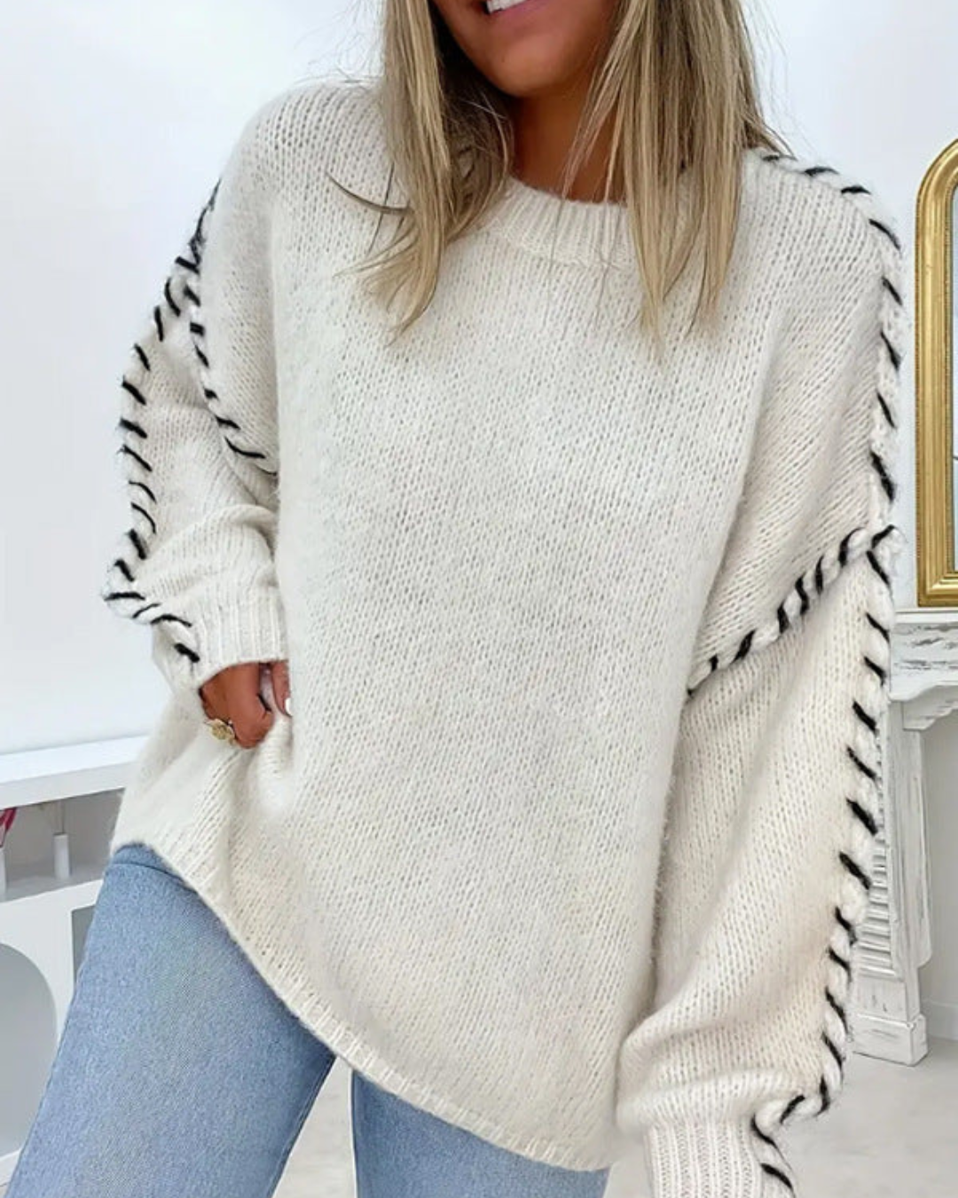 SERAH™ - Casual Round Neck Long Sleeve Sweater