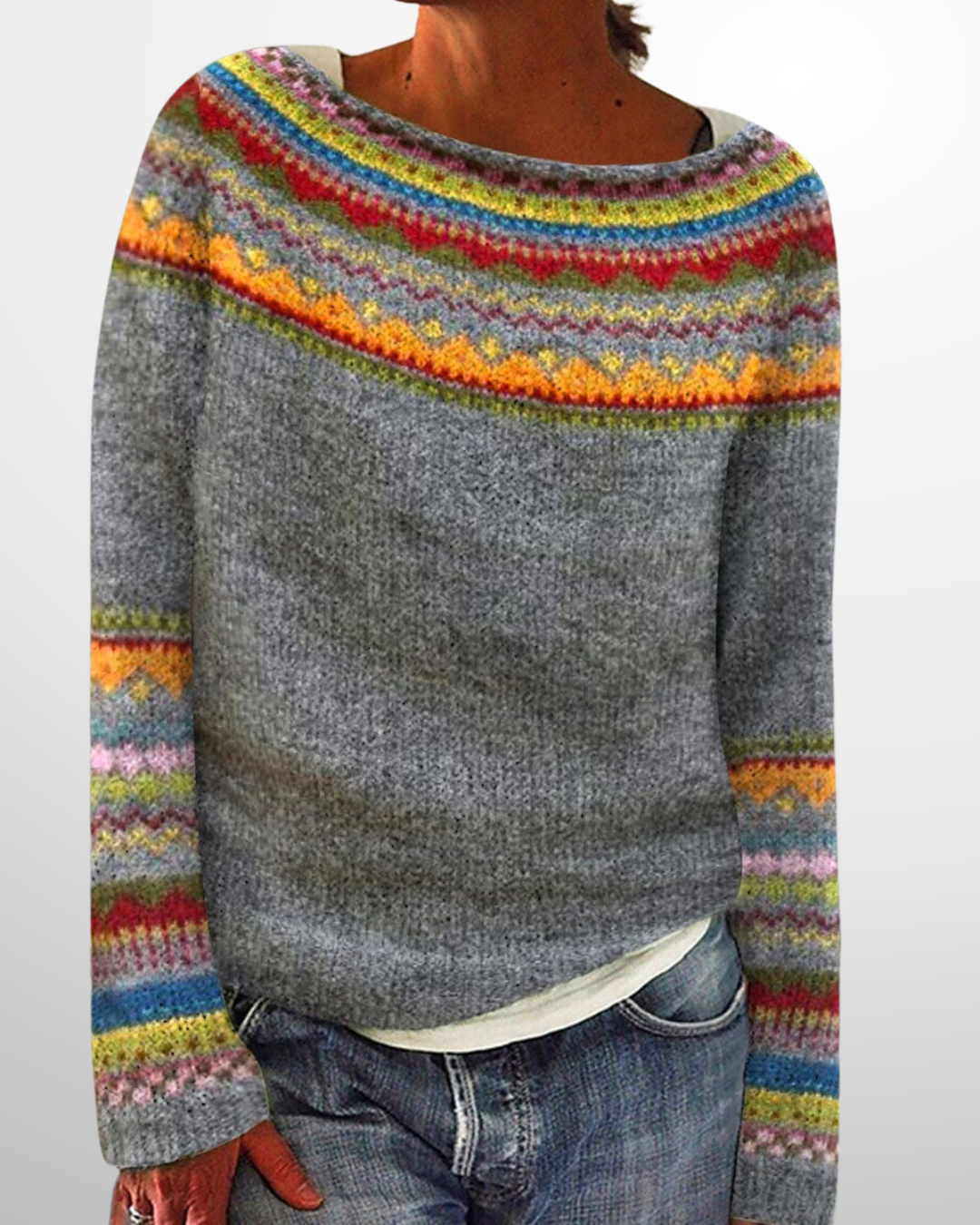 CELINE™ - Multicolor Fair Isle Sweater