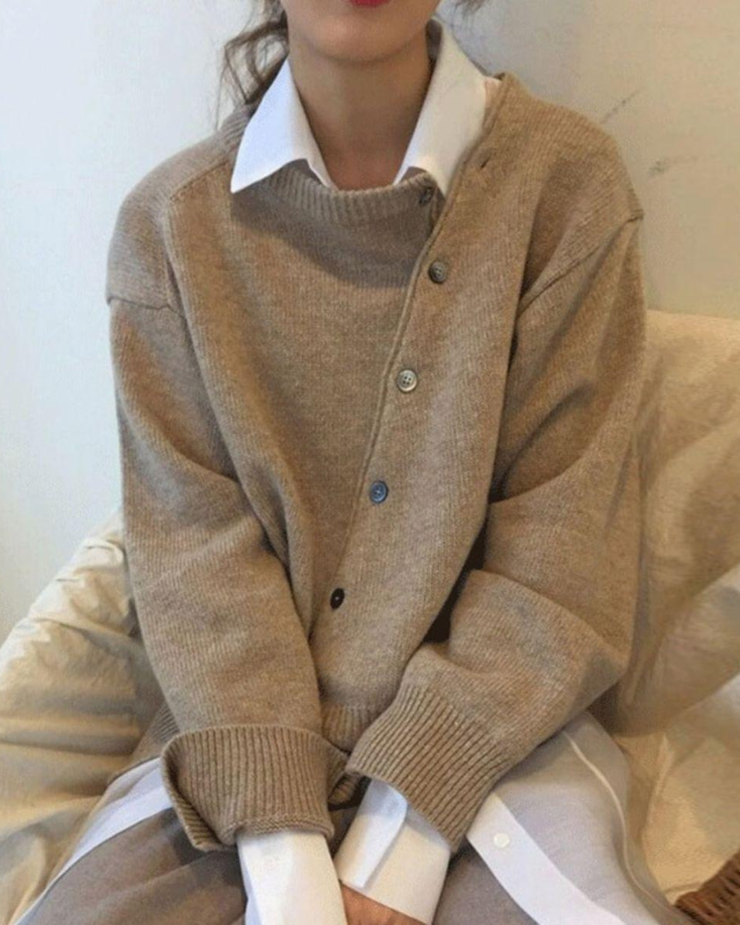 ALYCIA™ - Asymmetric Button Cardigan