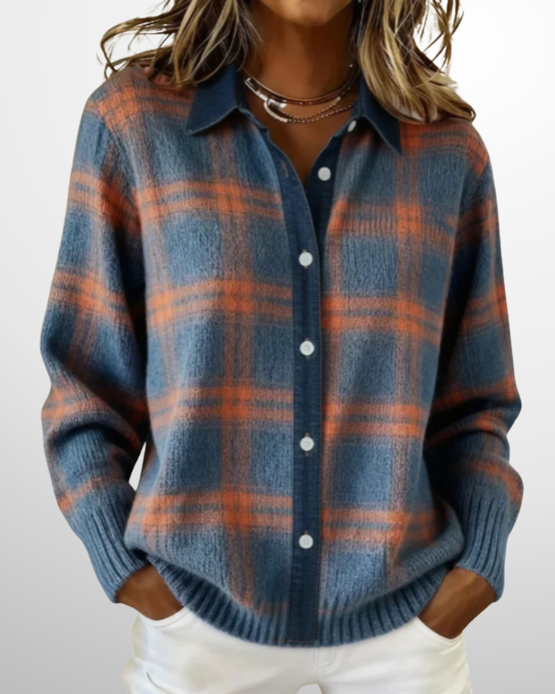 Mara Checked Sweater