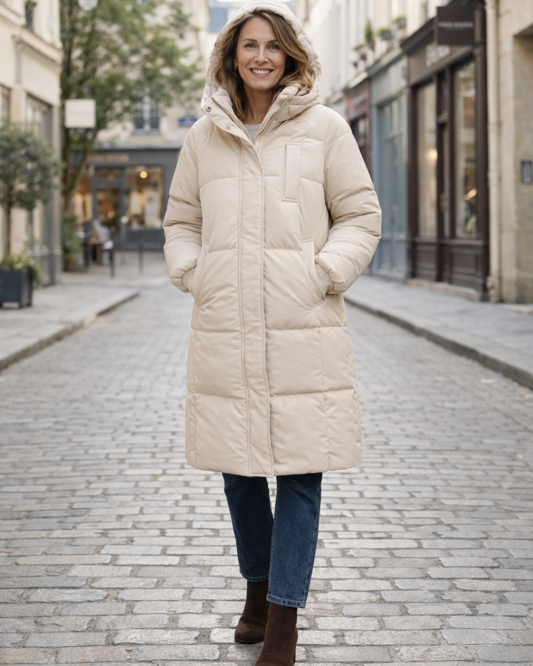 Belinda - Classic Hooded Long Puffer Jacket