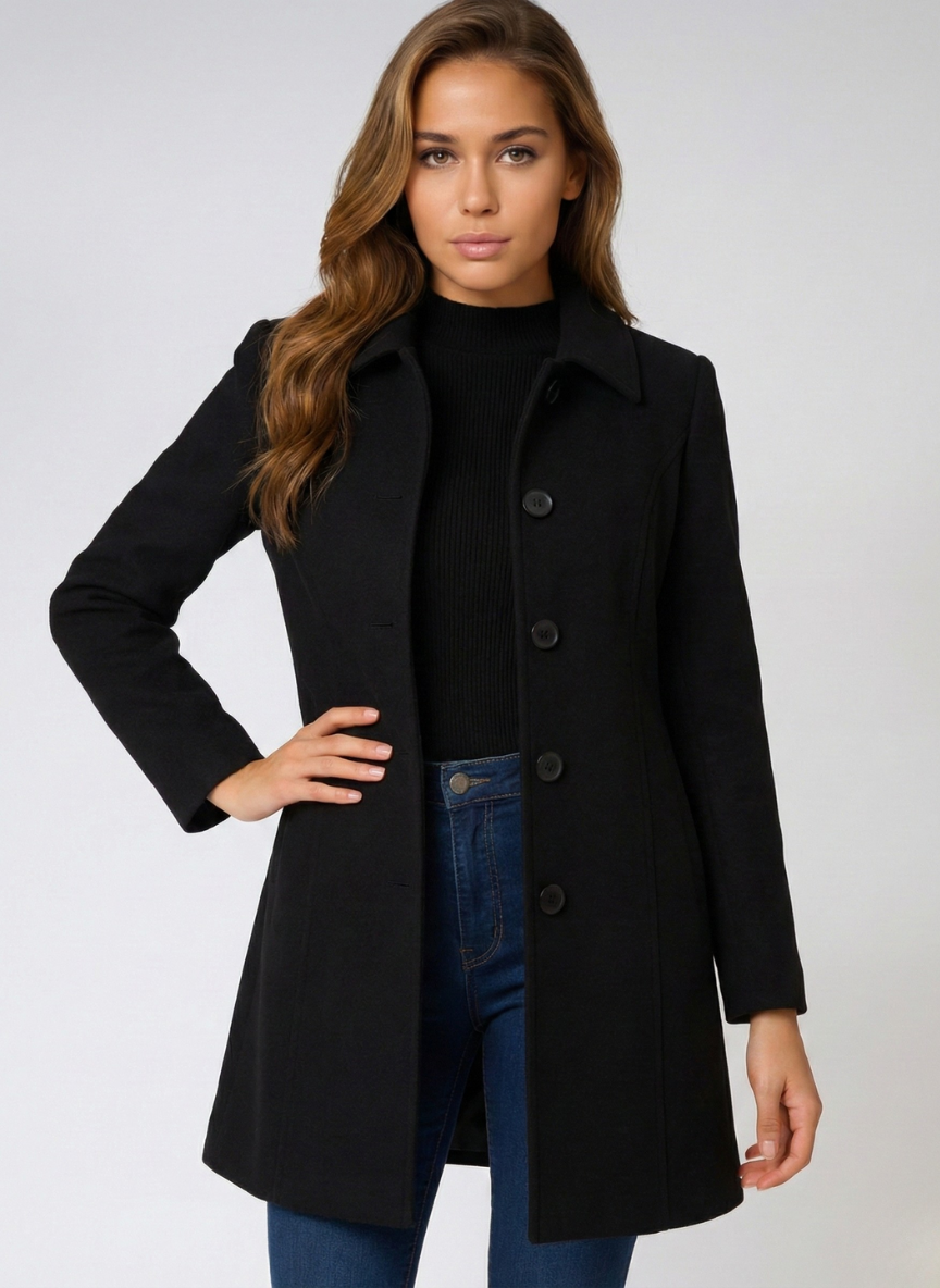 Maribelle | Single-Breasted Winter Trench Coat