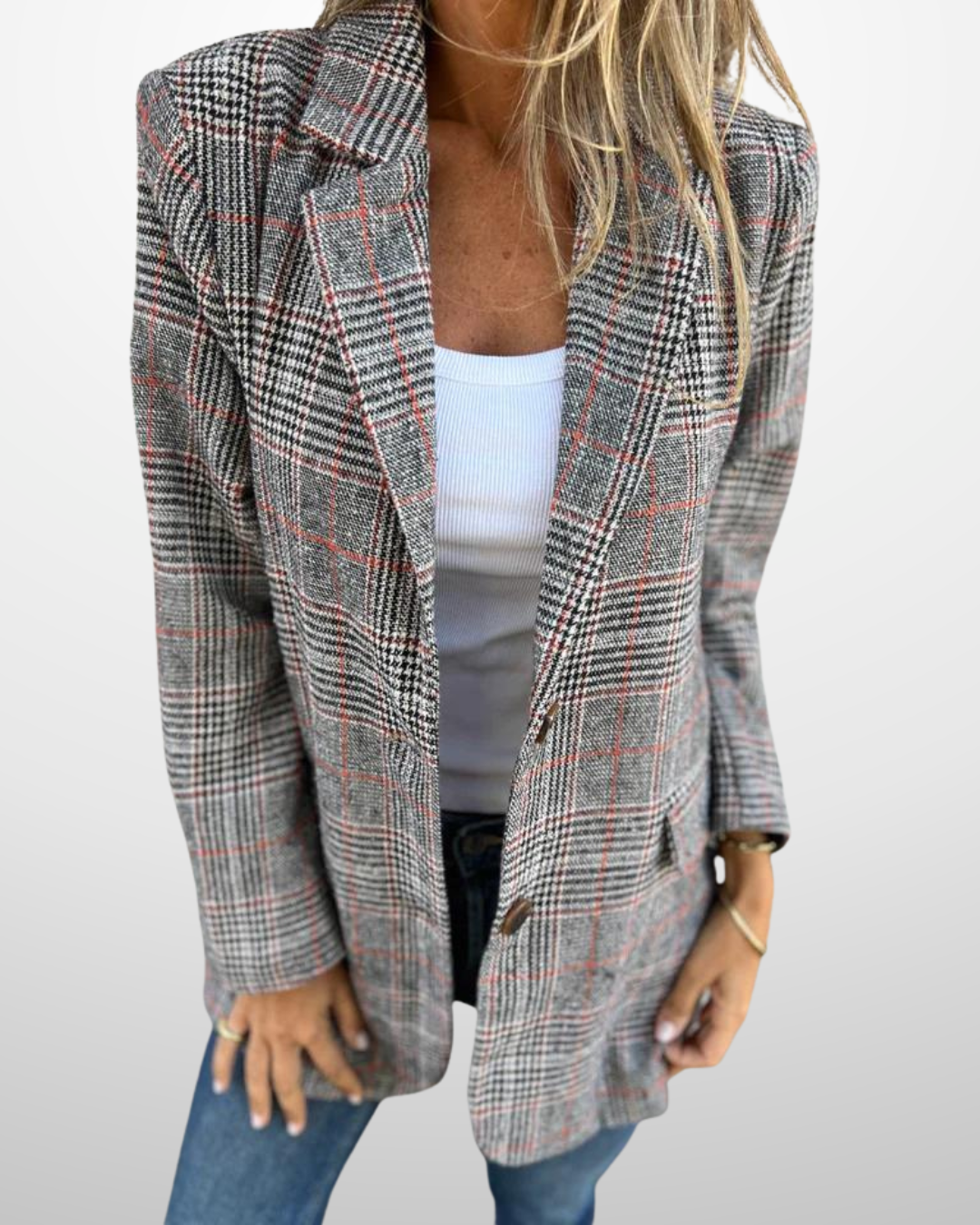 LUCINDA™ - Classic Plaid Blazer
