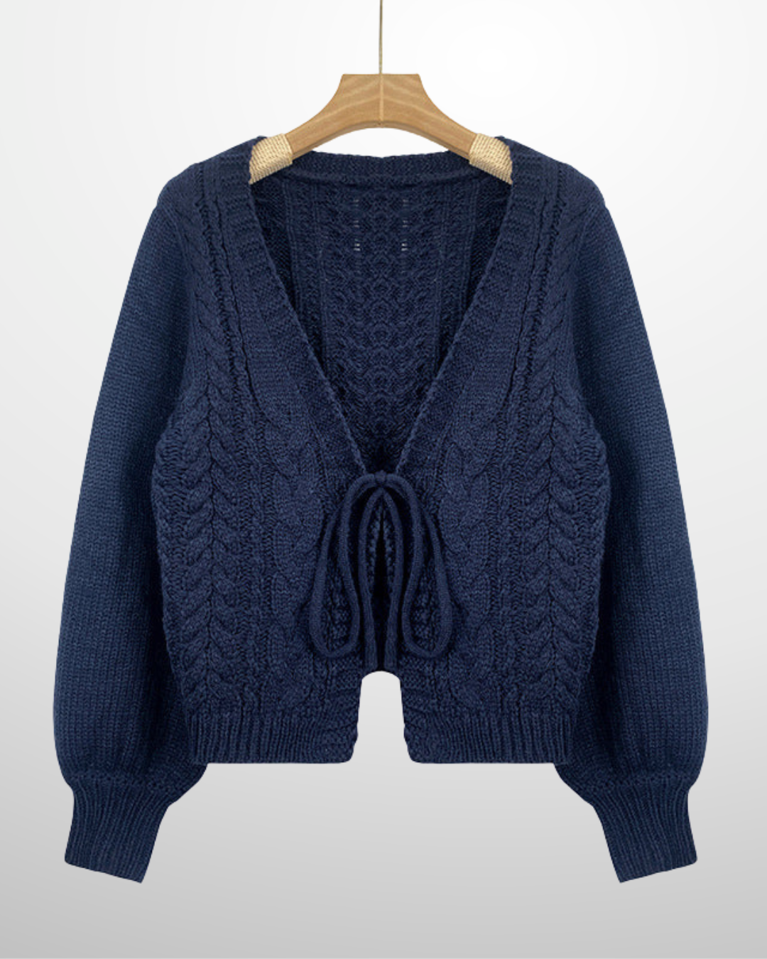 YERIEL™ - Cozy Vintage Chunky Tie-Front Long Sleeve