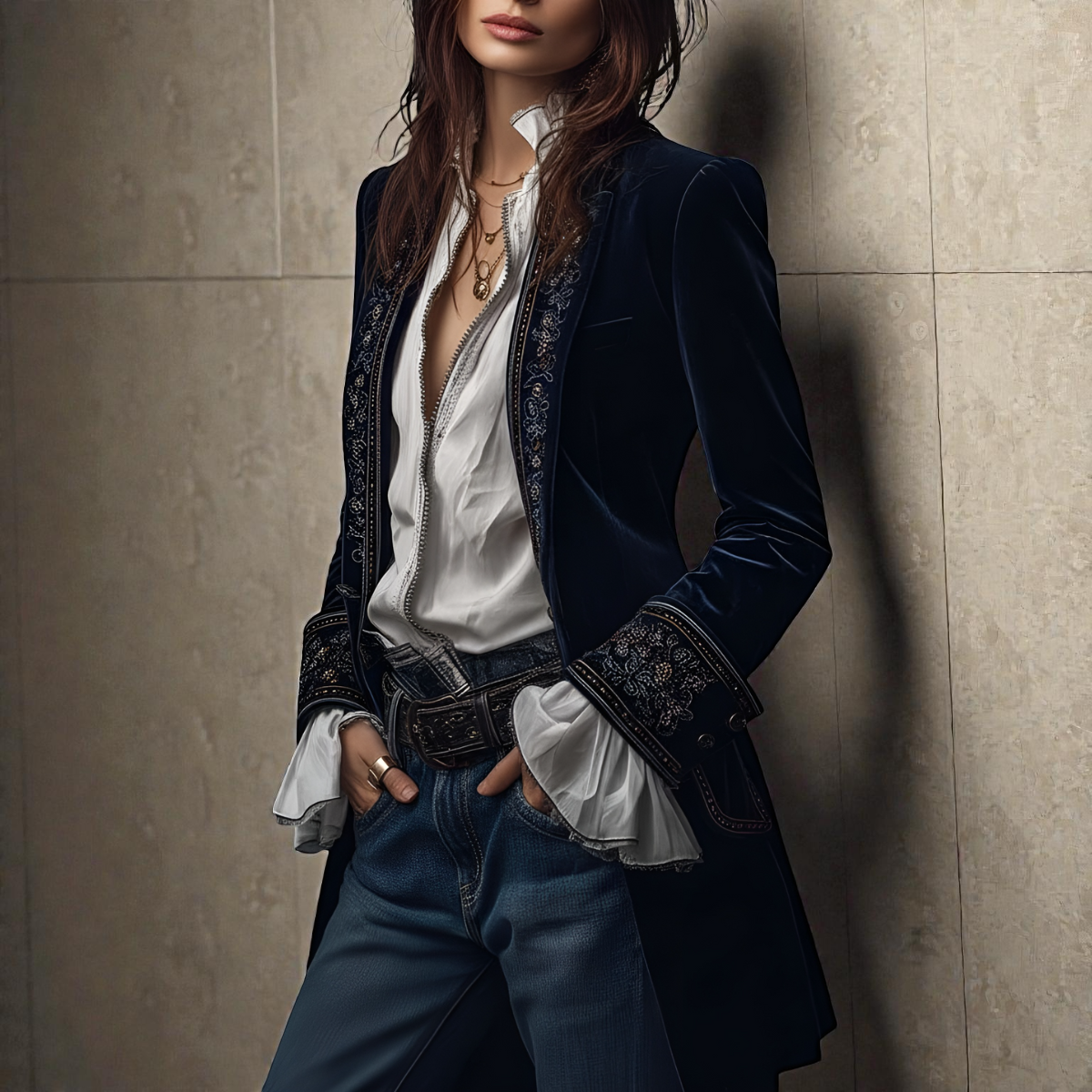 Lunaria™ | Women's Jacket of Refined Elegance