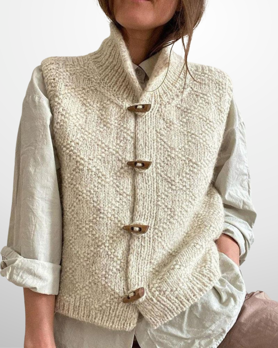 IVY™ - Classic Sleeveless Cardigan