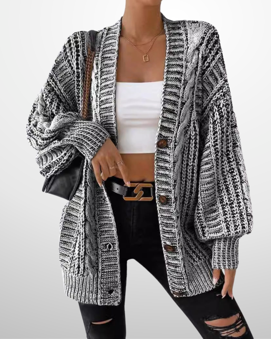 ROMY™ - Cozy Plus Size Button Down Cardigan