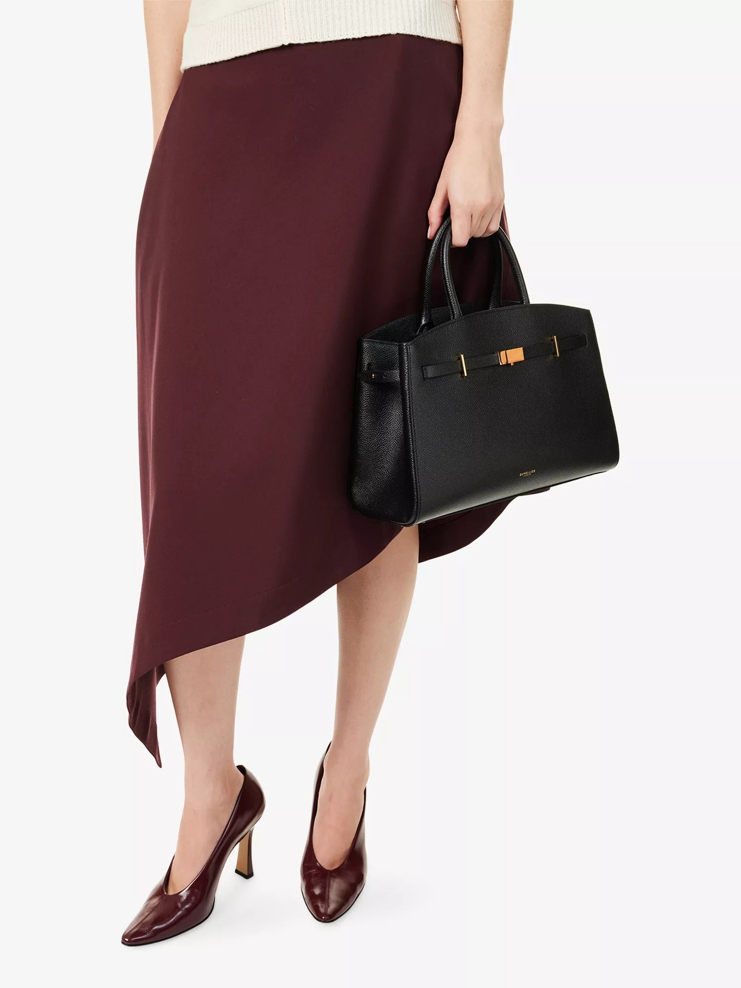 Amélisse - Stylish Midi Leather Handbag