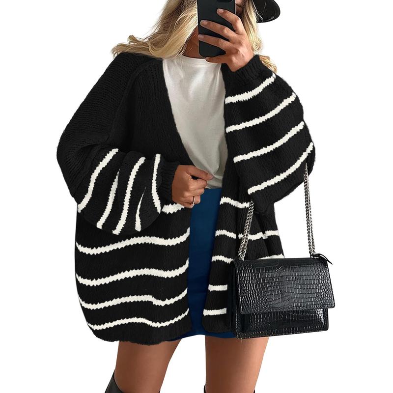 VERONIKA™ - Oversized Fit Lantern Sleeve Autumn Knit Cardigan