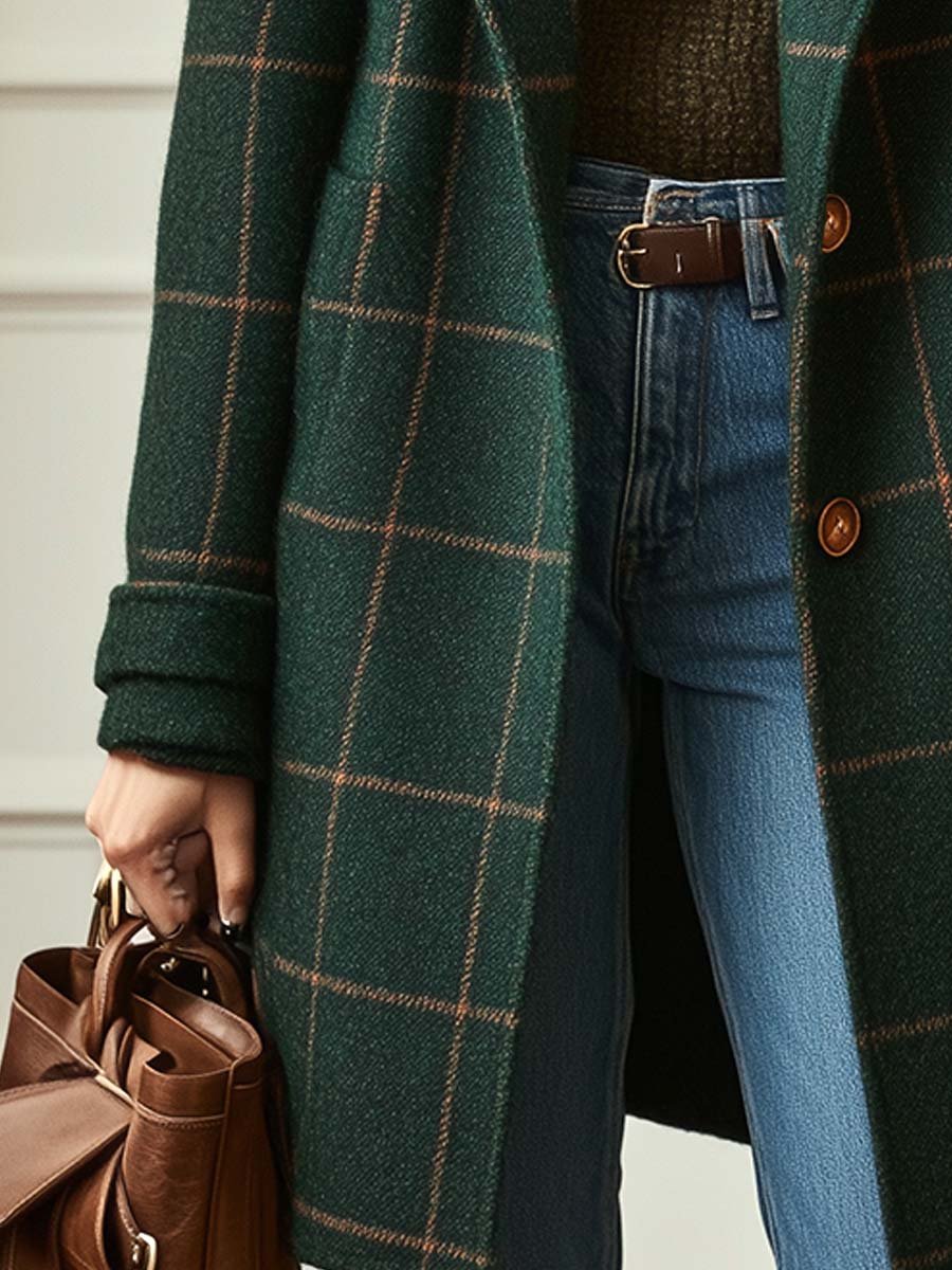 ROWENA | CHECKED WINTER COAT