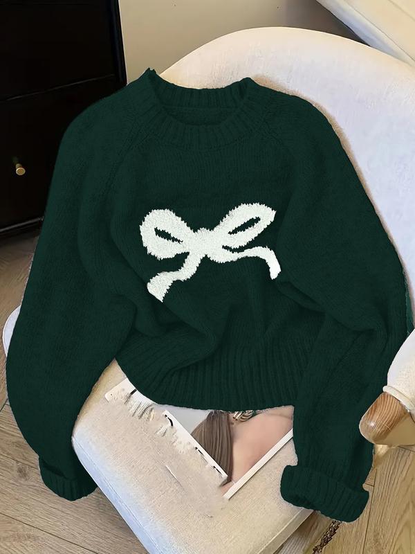 GRACIE™ - Elegant Bow Knit Sweater for Fall &amp; Winter Fashion