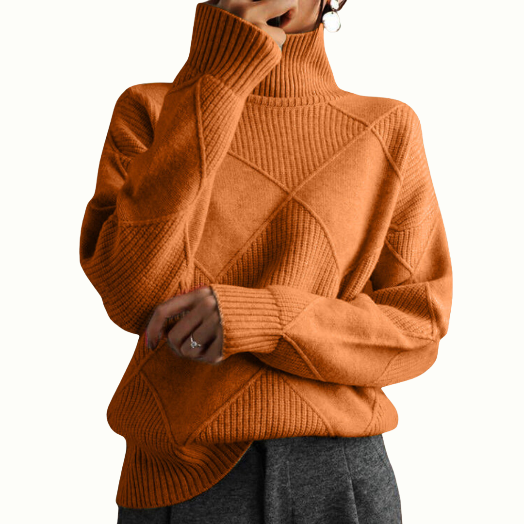 LINLEY™ | Luxury Ribbed Turtleneck Pullover