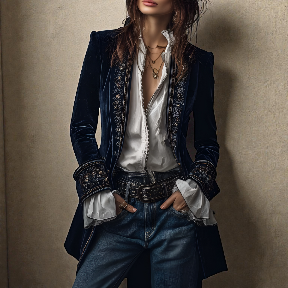 Lunaria™ | Women's Jacket of Refined Elegance