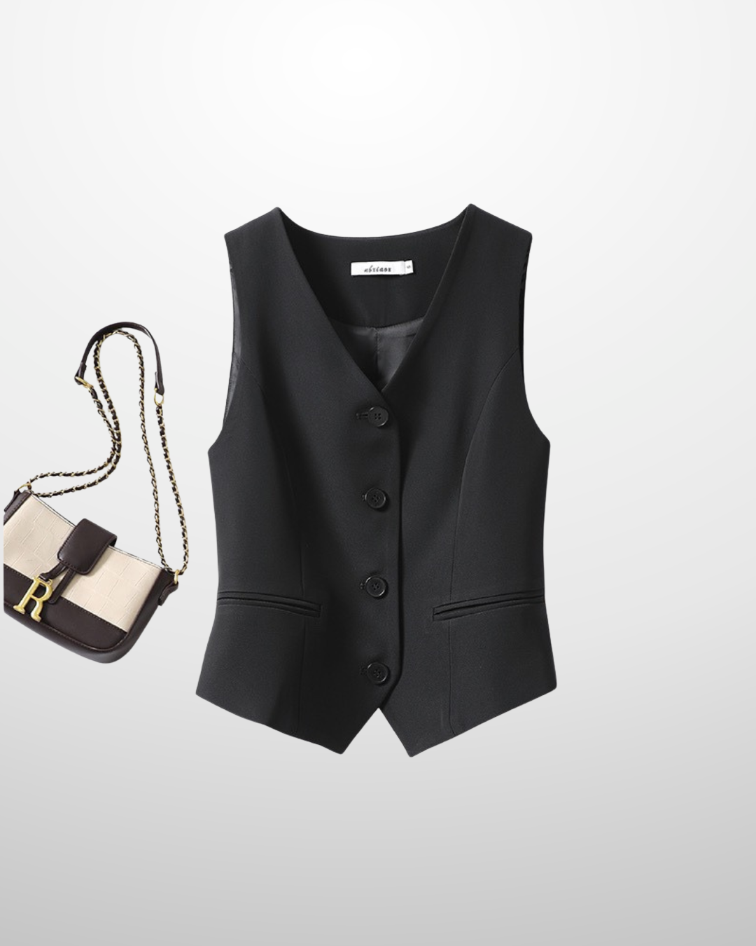 ZARINA™ – Classy Sleeveless Button-Front Suit Vest