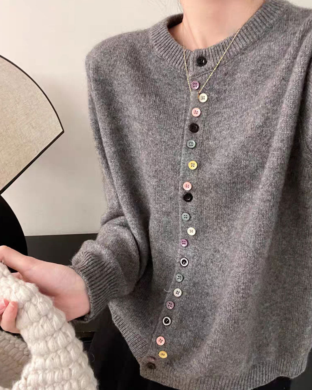 AALIYAH™ | Elegant Buttoned Knit Cardigan