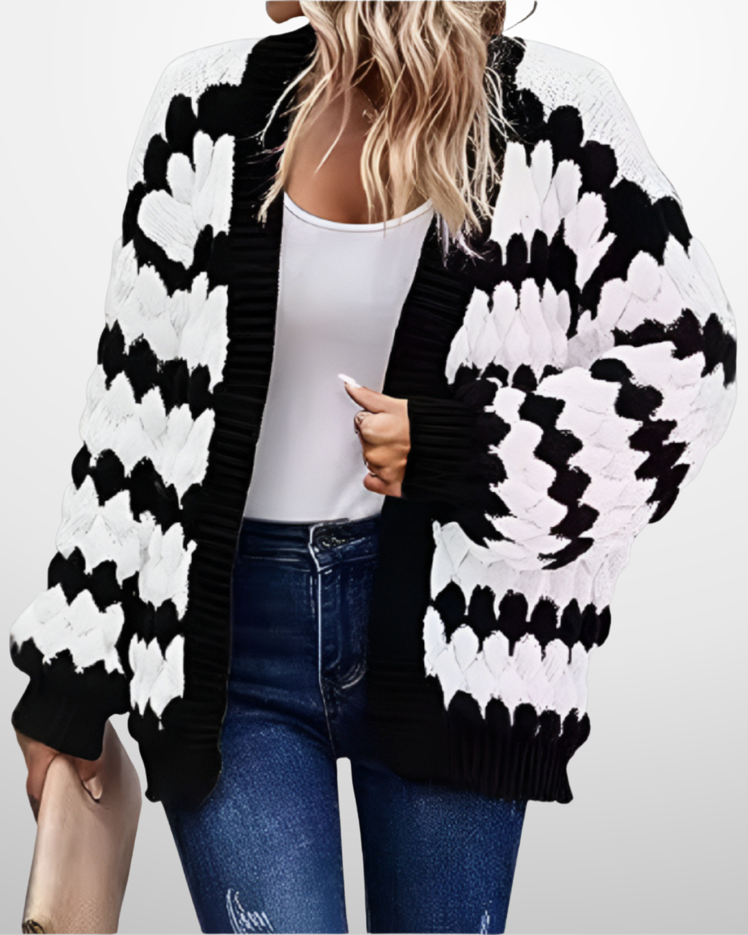 SALVACION™ – Casual Long Sleeve Drop Shoulder Cardigan