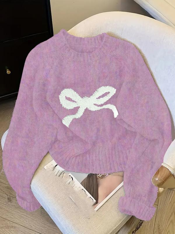 GRACIE™ - Elegant Bow Knit Sweater for Fall &amp; Winter Fashion