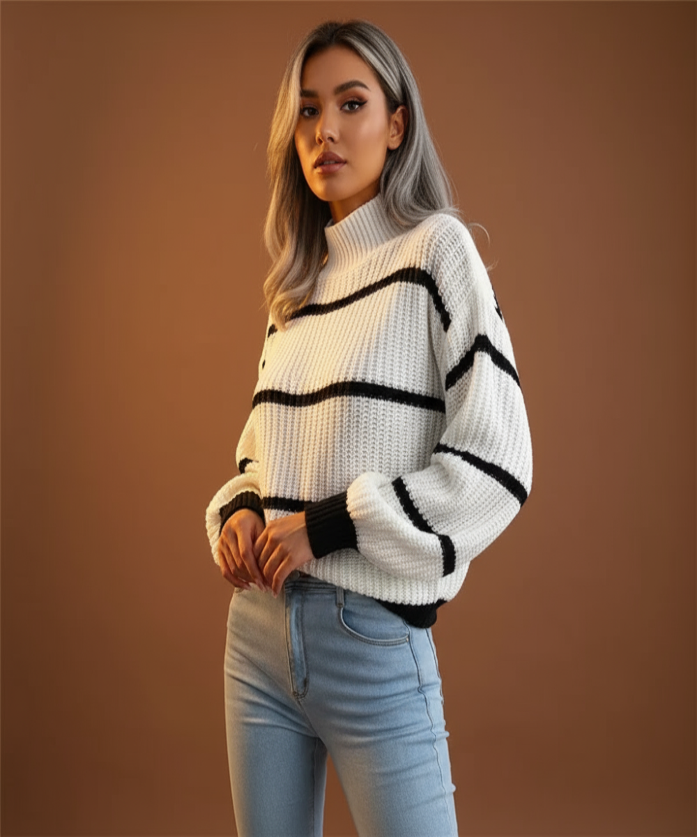 Avora | Women's Striped & Comfortable Jumper