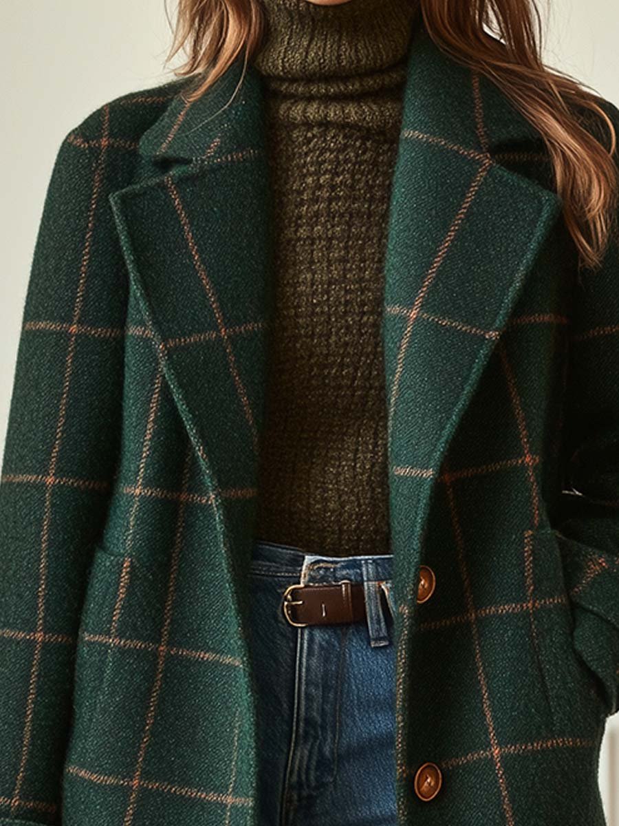 ROWENA | CHECKED WINTER COAT